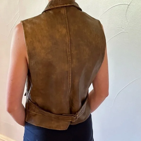 Ralph Lauren Women’s Leather Vest - Picture 3 of 10